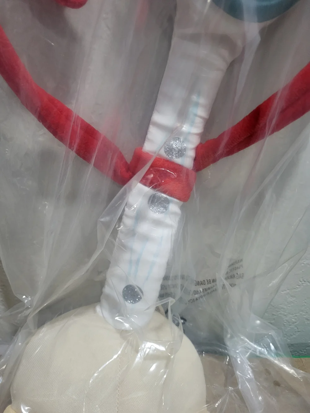 Forky Plush Toy in White, Red & Blue